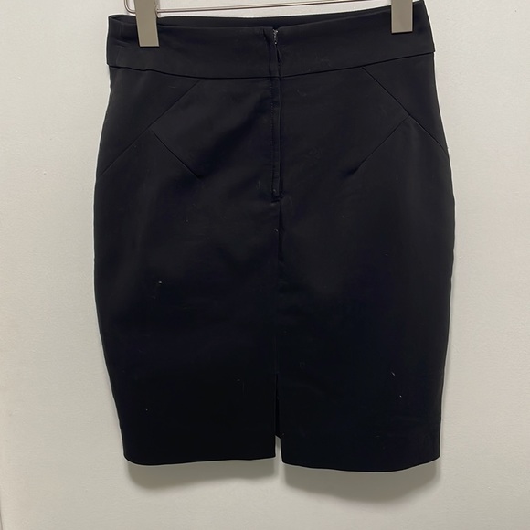 H&M Black Knee Length Pencil Skirt Size 4 - Picture 3 of 5